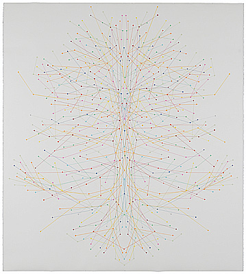 Ronnie Hughes: Totem, 2009, drawing, 157.5 x 141 cm; courtesy the artist